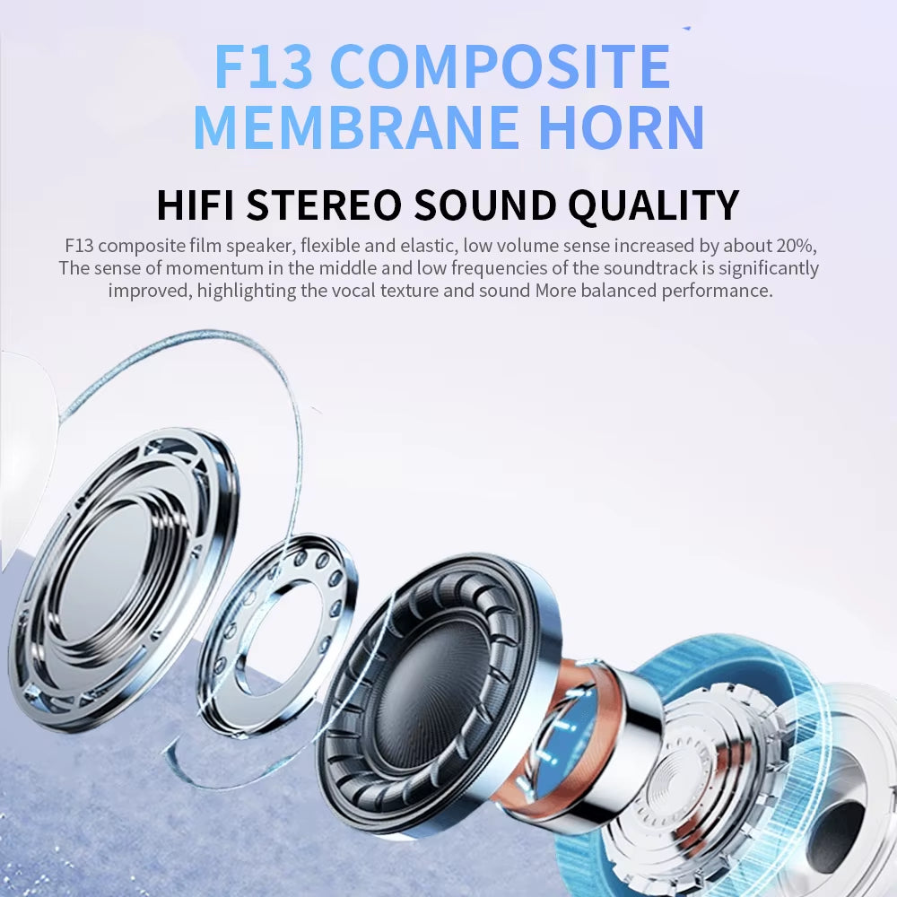 Bluetooth Headset In-Ear Wireless Sport Hifi Earphone Game TWS Earbuds for Ios Android Samsung Huawei Xiaomi OPPO Vivo